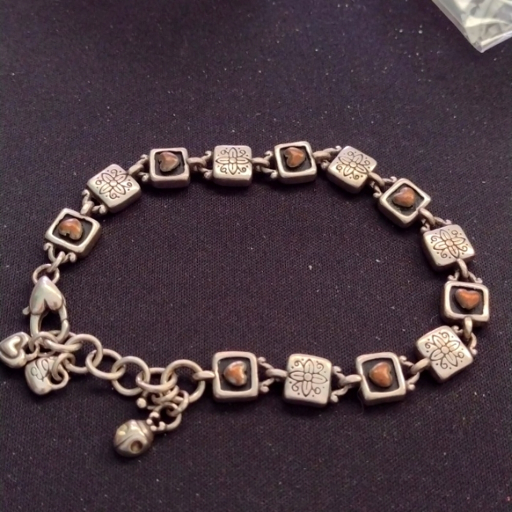 BRIGHTON Bracelet with inset hearts